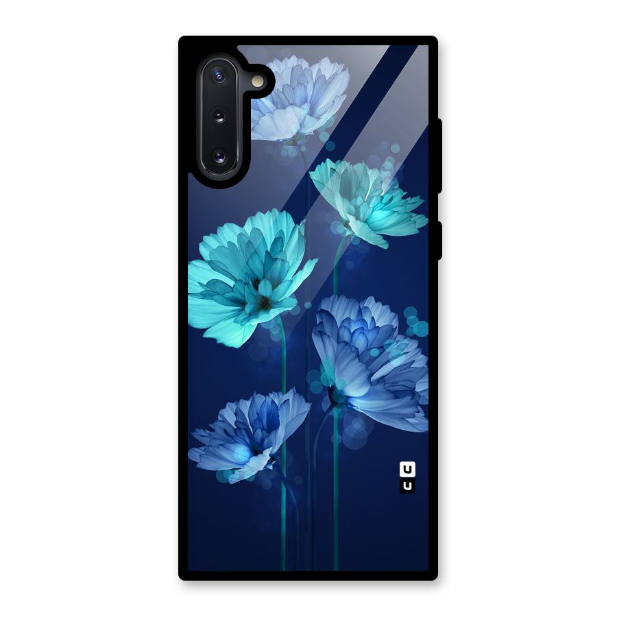 Water Flowers Glass Back Case for Galaxy Note 10