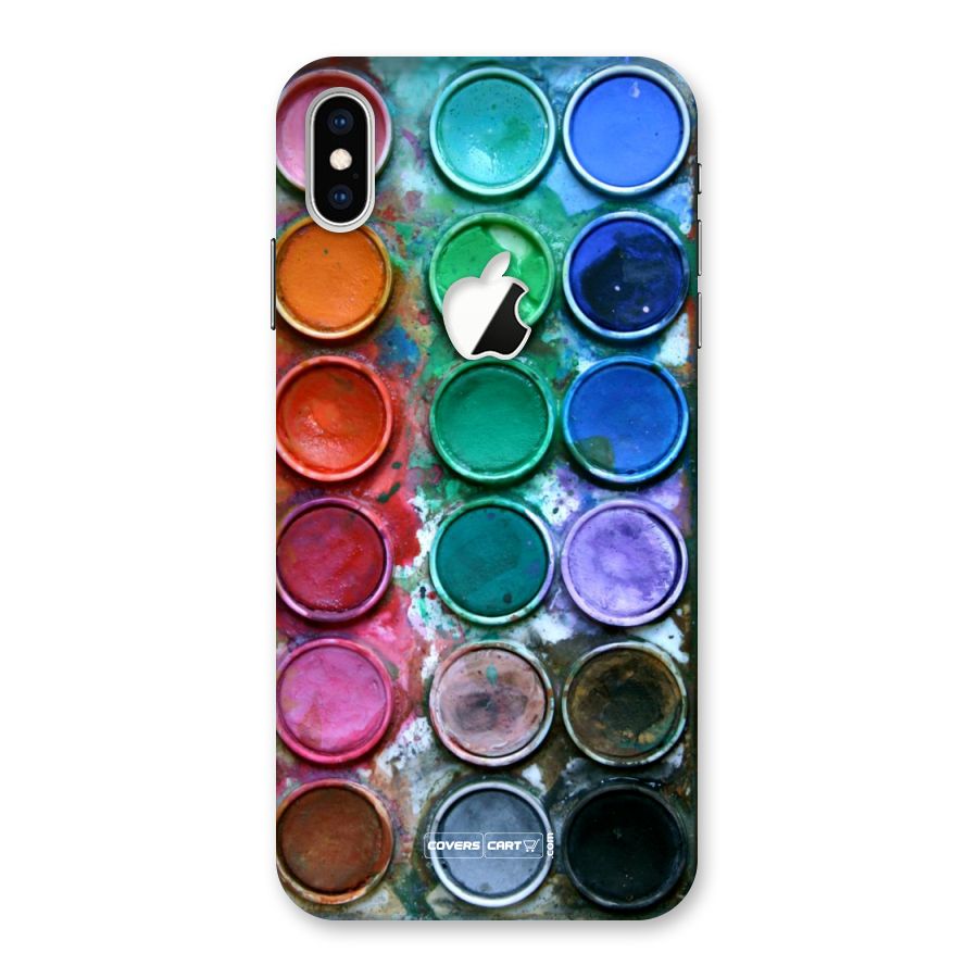 Water Paint Box Back Case for iPhone XS Max Apple Cut