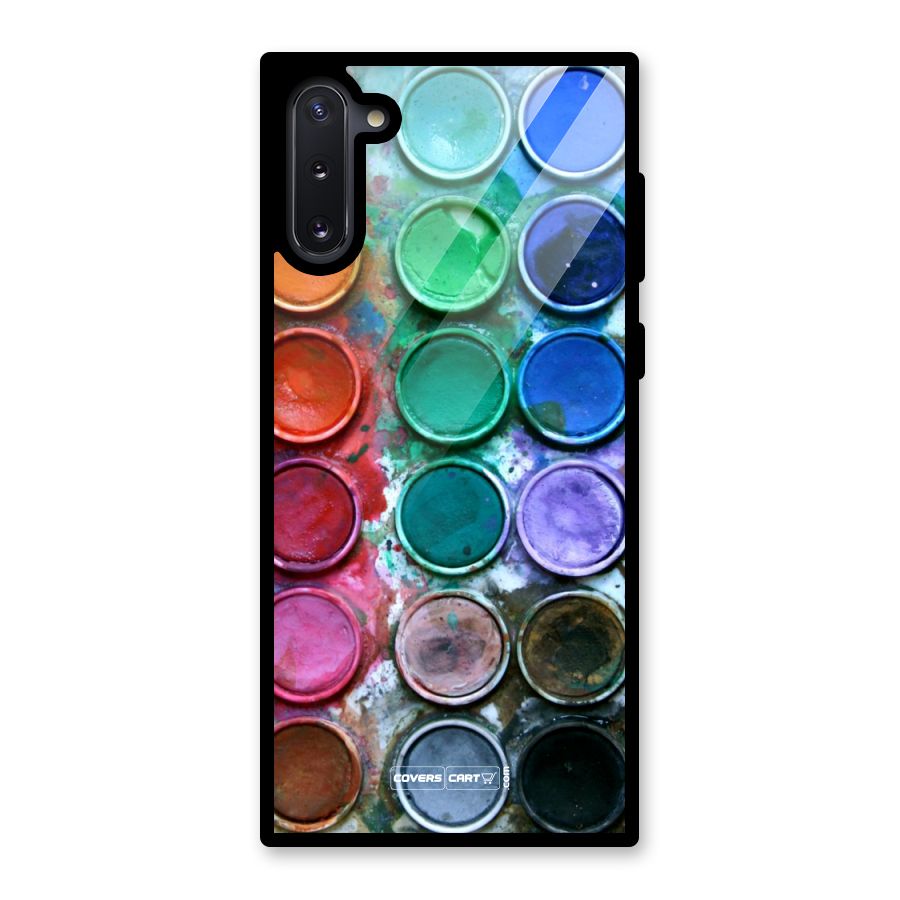 Water Paint Box Glass Back Case for Galaxy Note 10