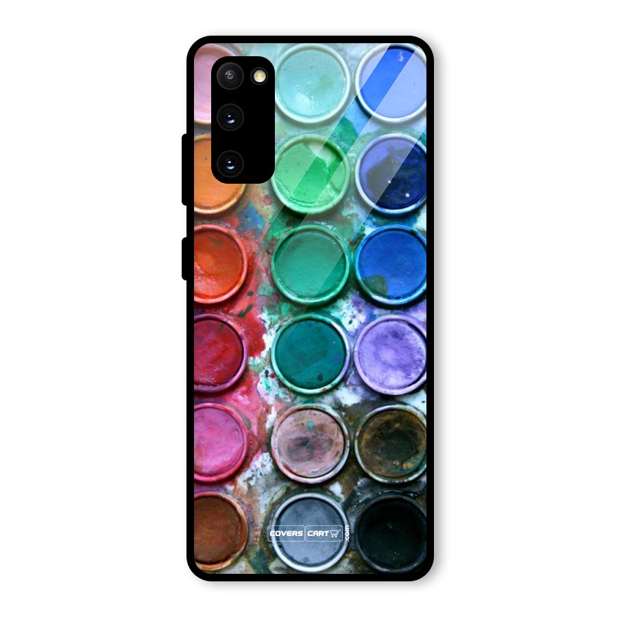 Water Paint Box Glass Back Case for Galaxy S20 FE 5G