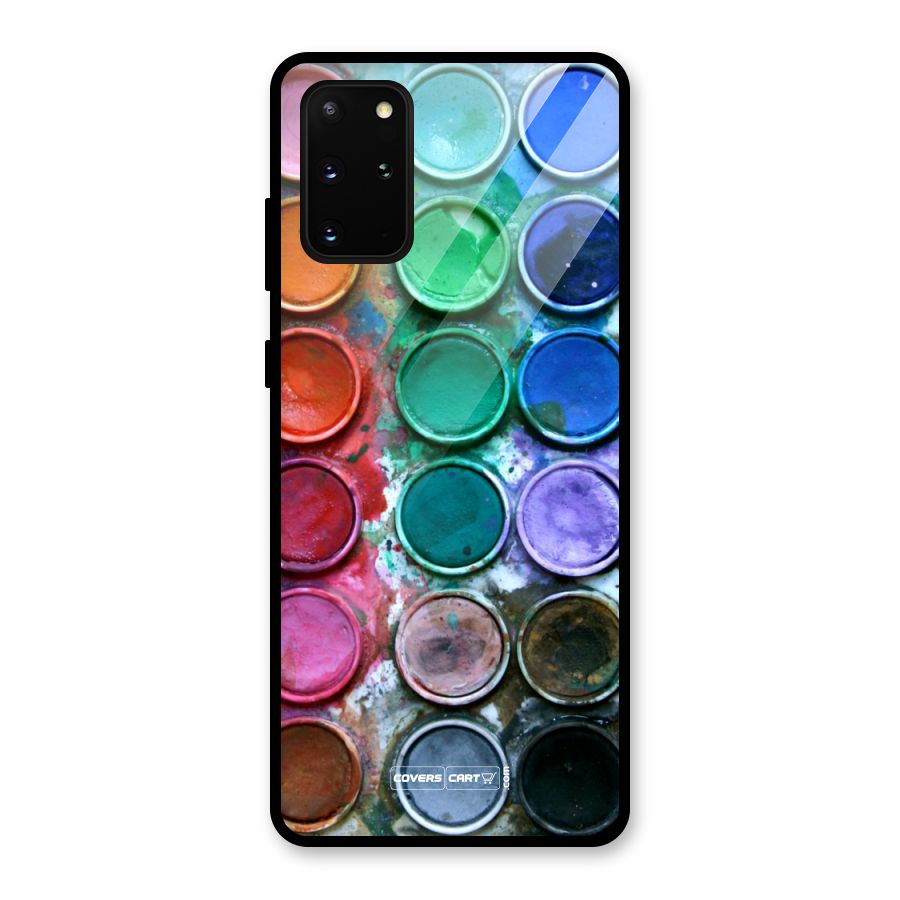 Water Paint Box Glass Back Case for Galaxy S20 Plus