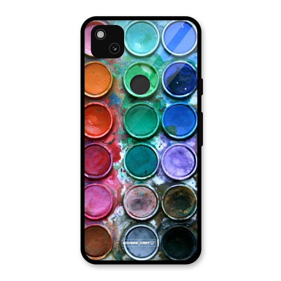 Water Paint Box Glass Back Case for Google Pixel 4a