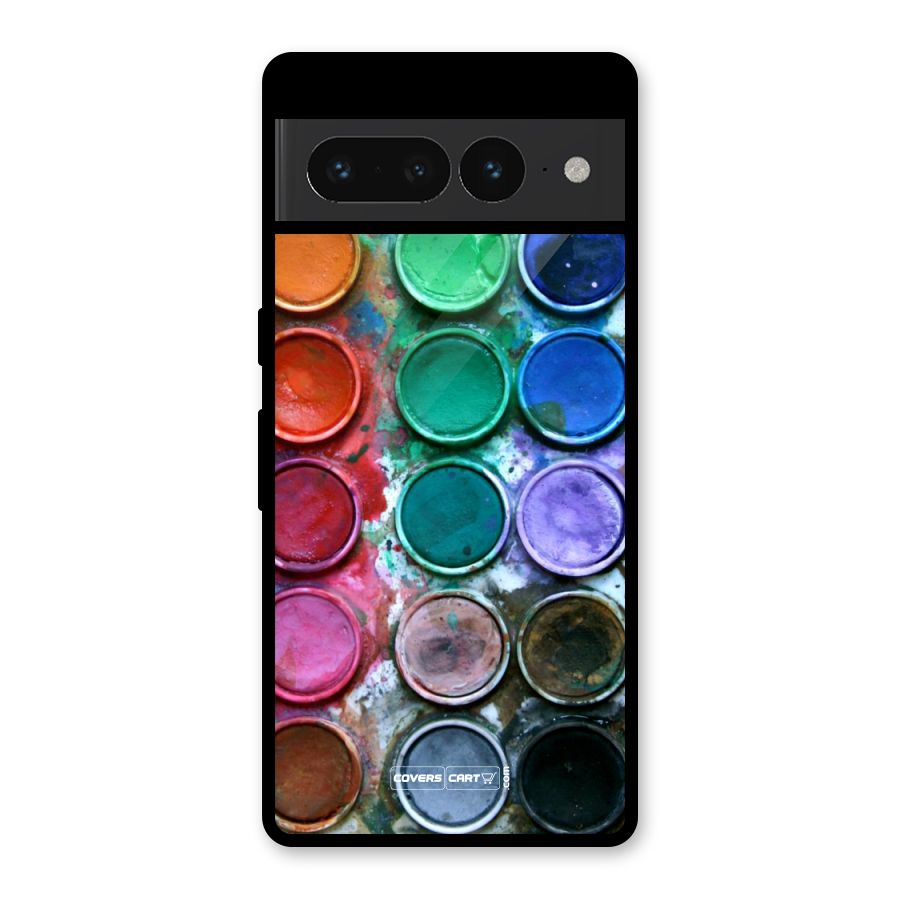 Water Paint Box Glass Back Case for Google Pixel 7 Pro