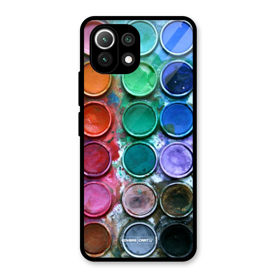 Water Paint Box Glass Back Case for Mi 11 Lite NE 5G