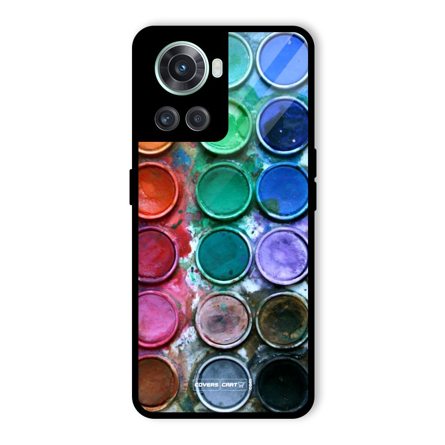 Water Paint Box Glass Back Case for OnePlus 10R
