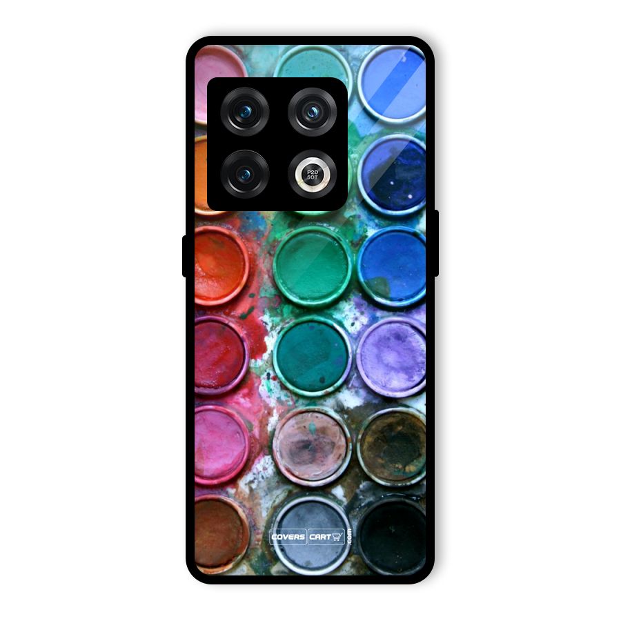 Water Paint Box Glass Back Case for OnePlus 10 Pro 5G