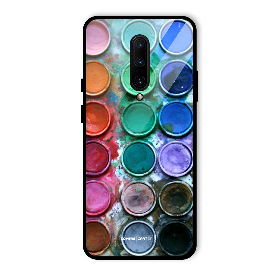 Water Paint Box Glass Back Case for OnePlus 7 Pro