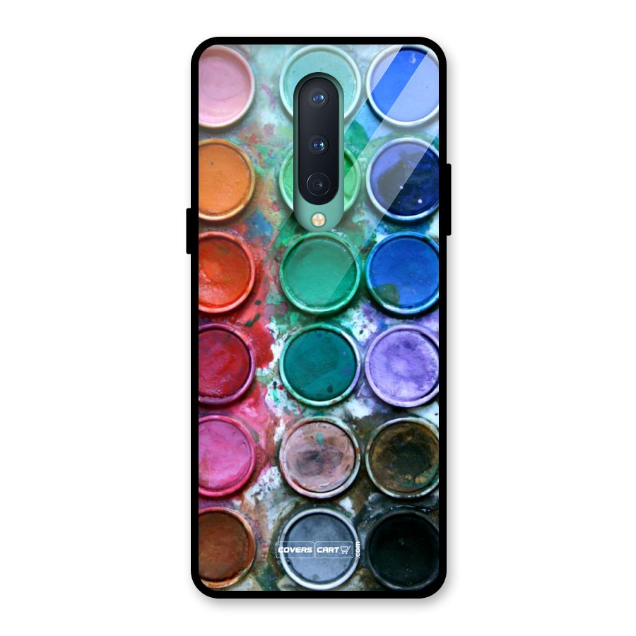 Water Paint Box Glass Back Case for OnePlus 8