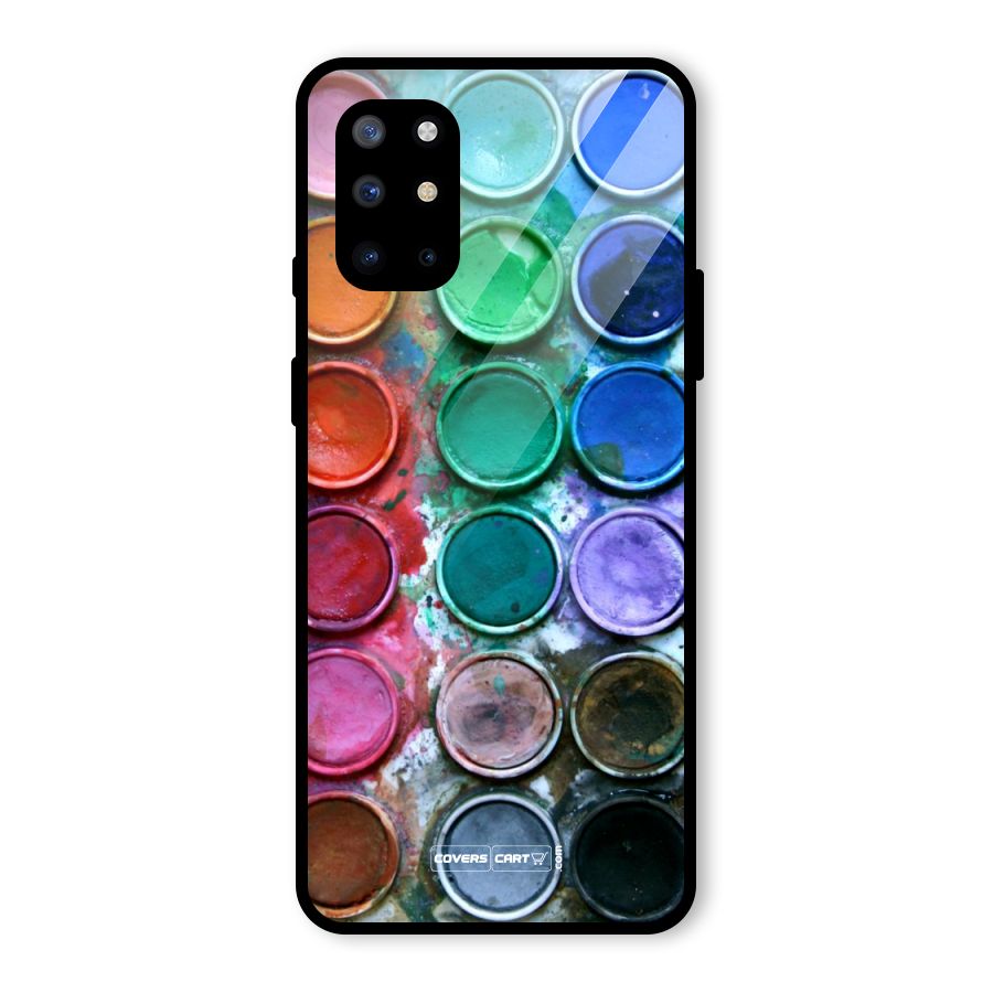 Water Paint Box Glass Back Case for OnePlus 8T