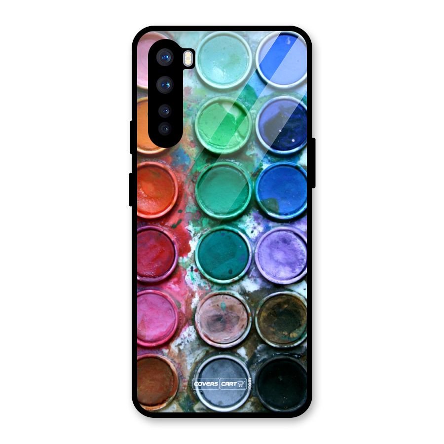 Water Paint Box Glass Back Case for OnePlus Nord
