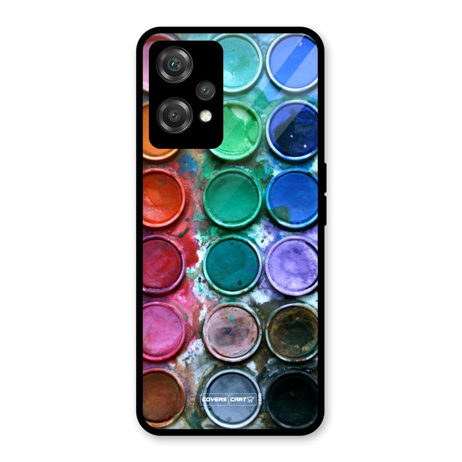 Water Paint Box Glass Back Case for OnePlus Nord CE 2 Lite 5G
