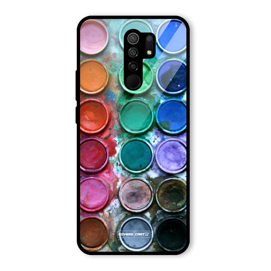 Water Paint Box Glass Back Case for Poco M2