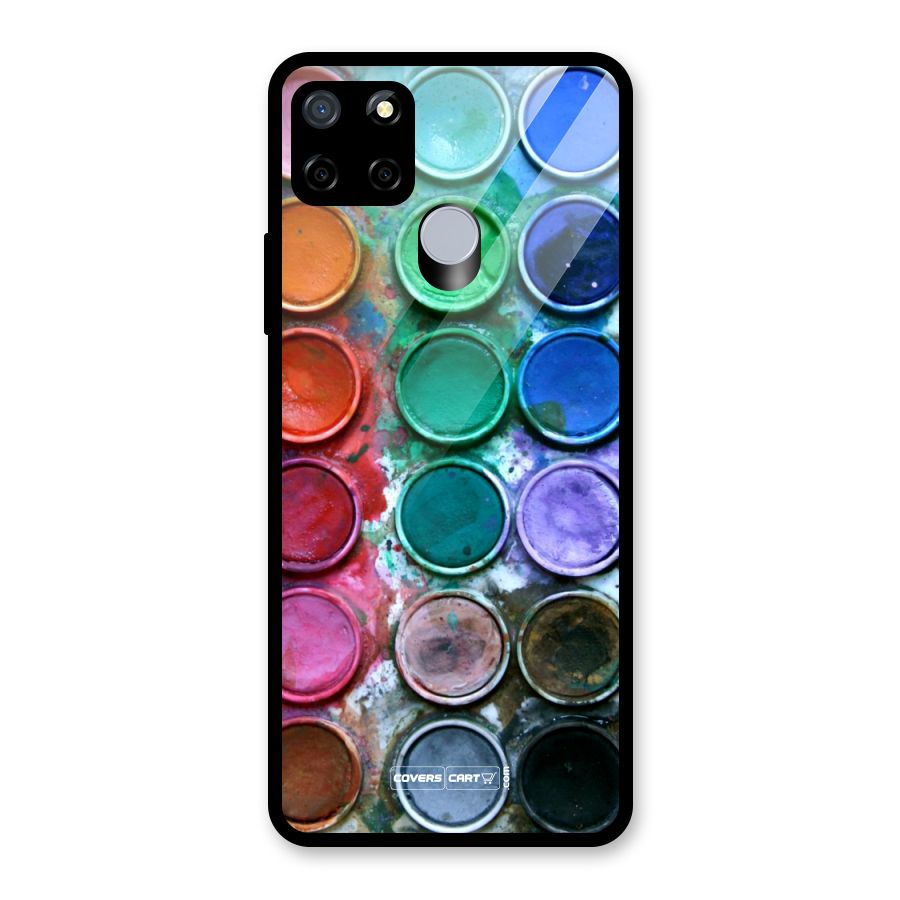 Water Paint Box Glass Back Case for Realme C12
