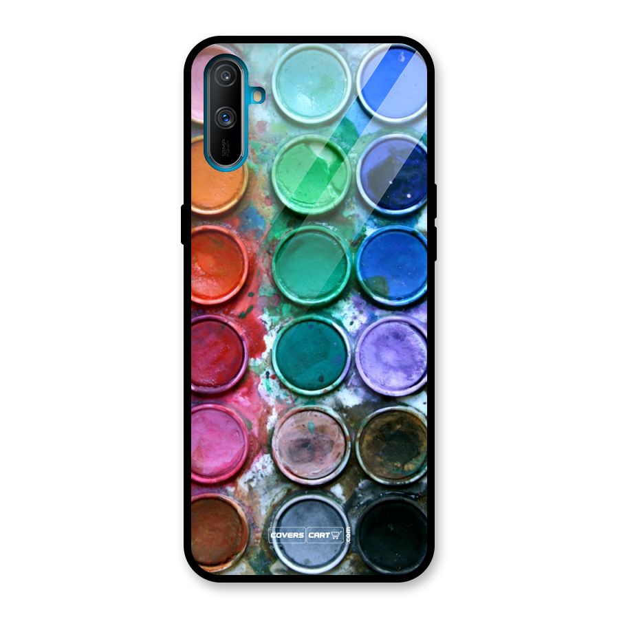 Water Paint Box Glass Back Case for Realme C3