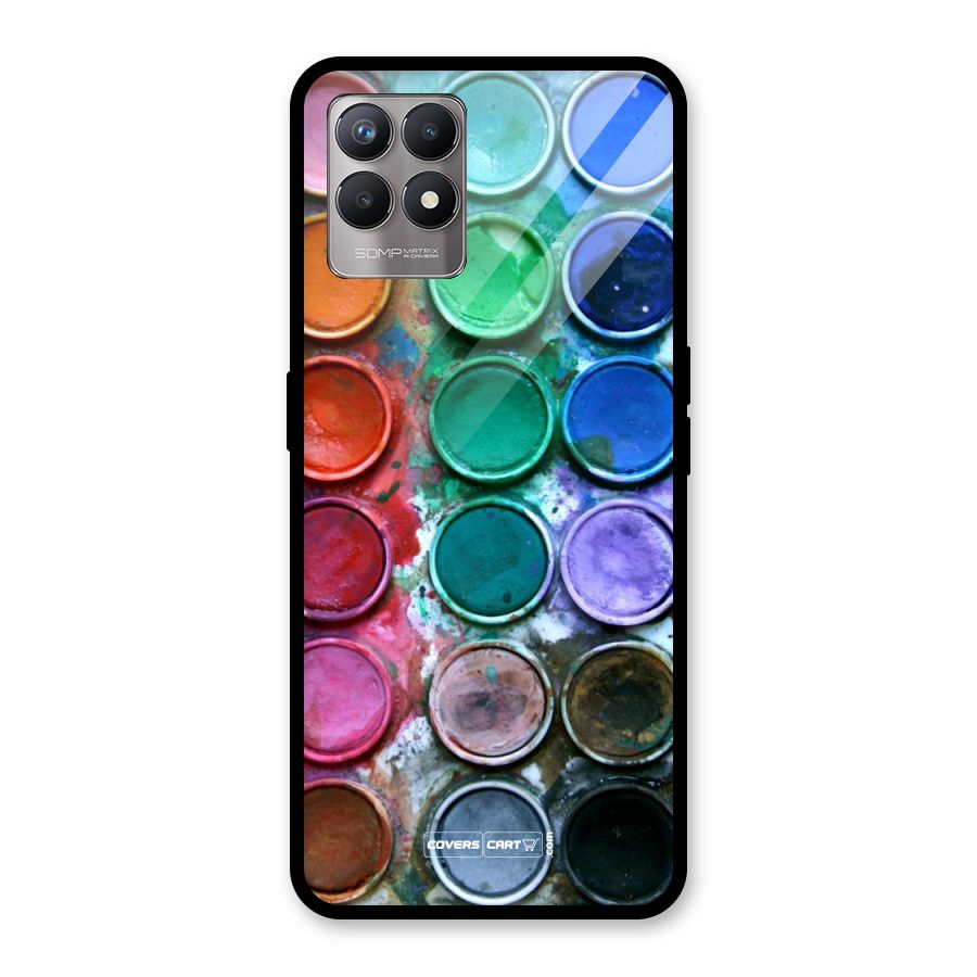 Water Paint Box Glass Back Case for Realme Narzo 50