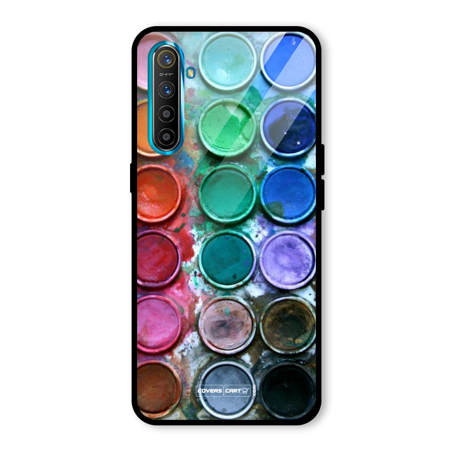 Water Paint Box Glass Back Case for Realme X2