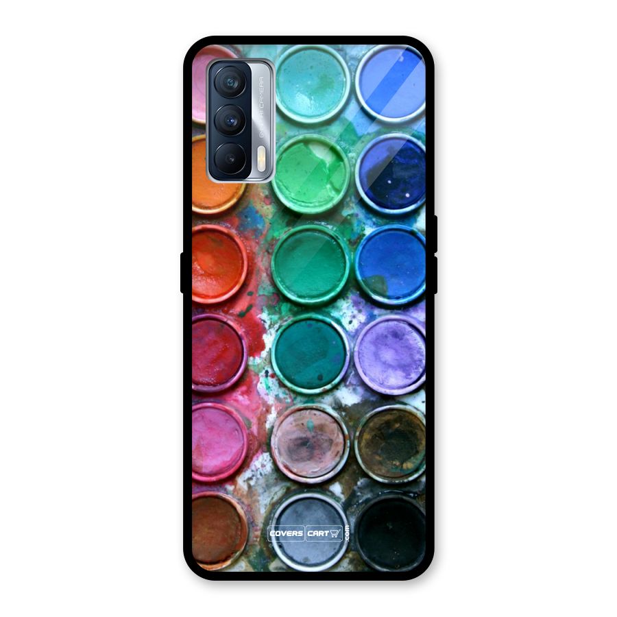 Water Paint Box Glass Back Case for Realme X7
