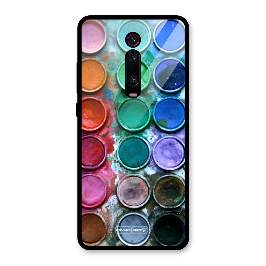 Water Paint Box Glass Back Case for Redmi K20 Pro