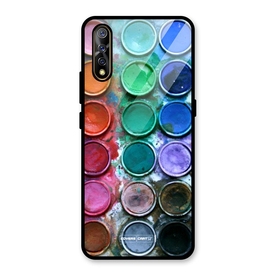 Water Paint Box Glass Back Case for Vivo S1