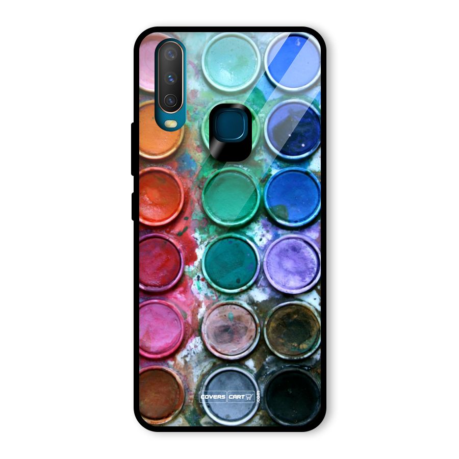 Water Paint Box Glass Back Case for Vivo U10