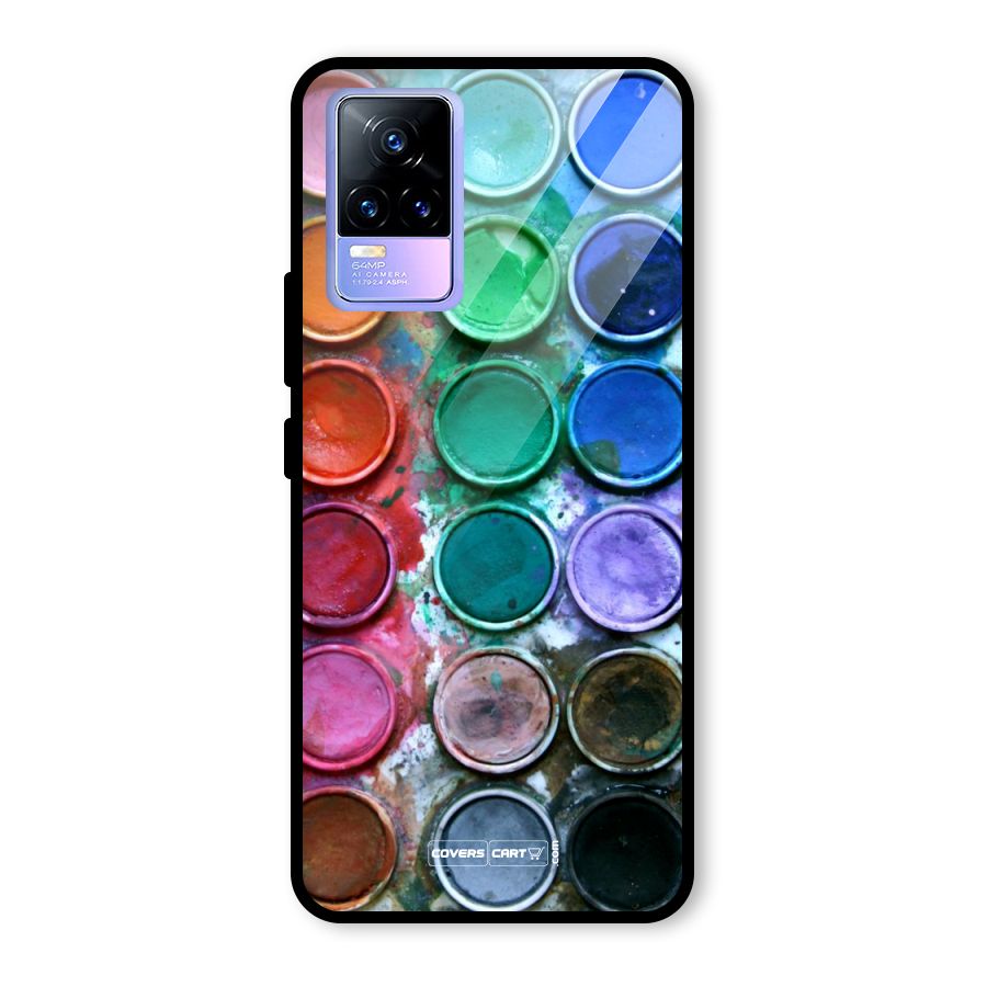 Water Paint Box Glass Back Case for Vivo Y73