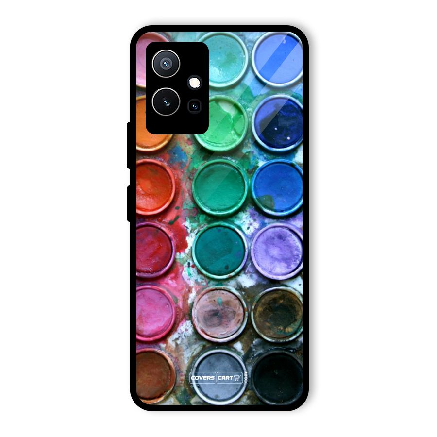 Water Paint Box Glass Back Case for Vivo Y75 5G