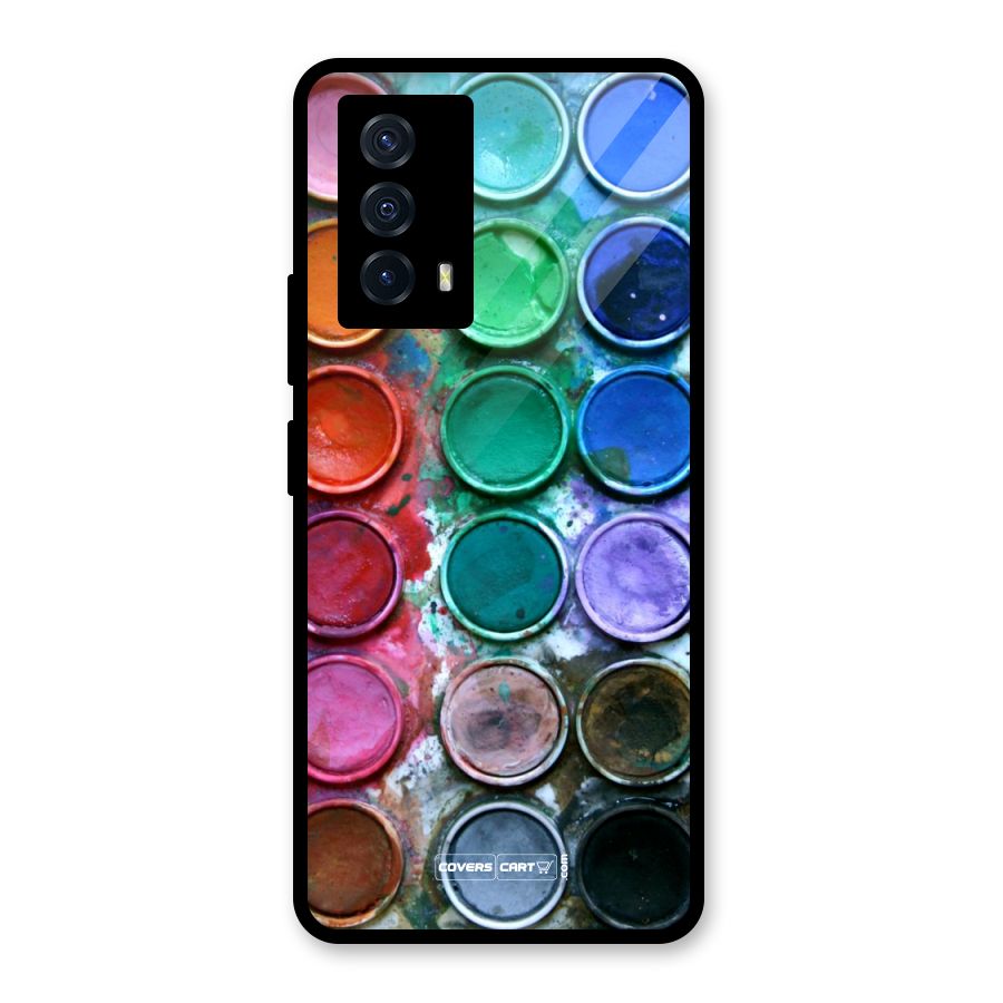 Water Paint Box Glass Back Case for Vivo iQOO Z5