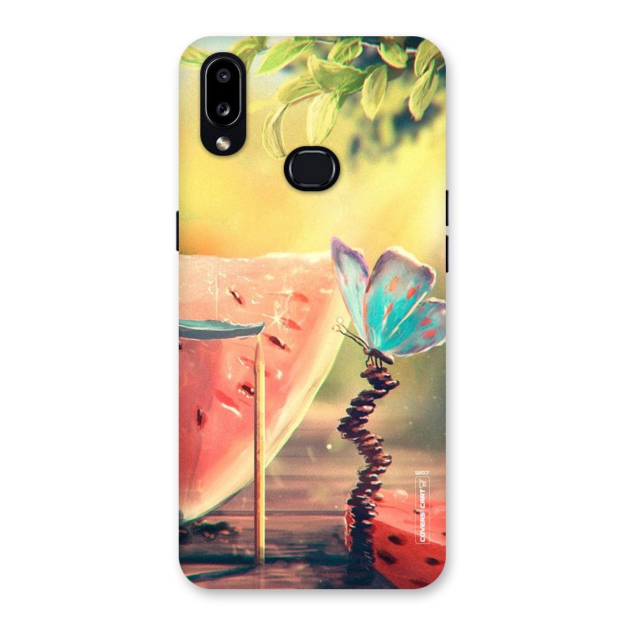 Watermelon Butterfly Back Case for Galaxy A10s