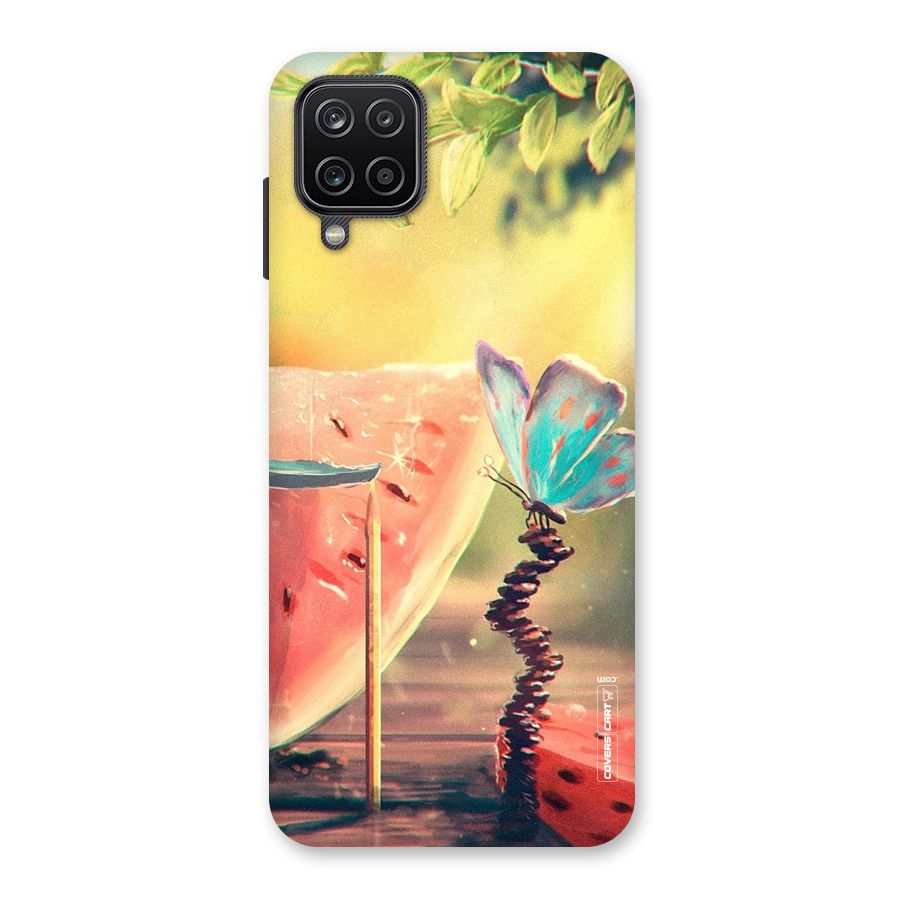Watermelon Butterfly Back Case for Galaxy A12