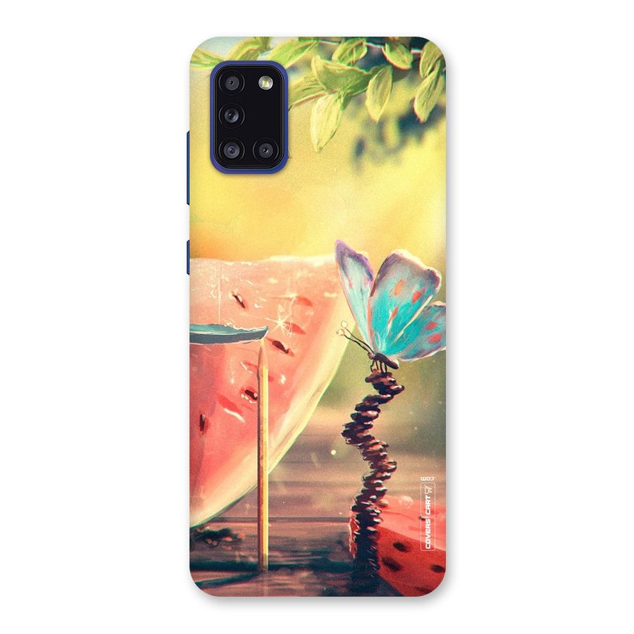 Watermelon Butterfly Back Case for Galaxy A31