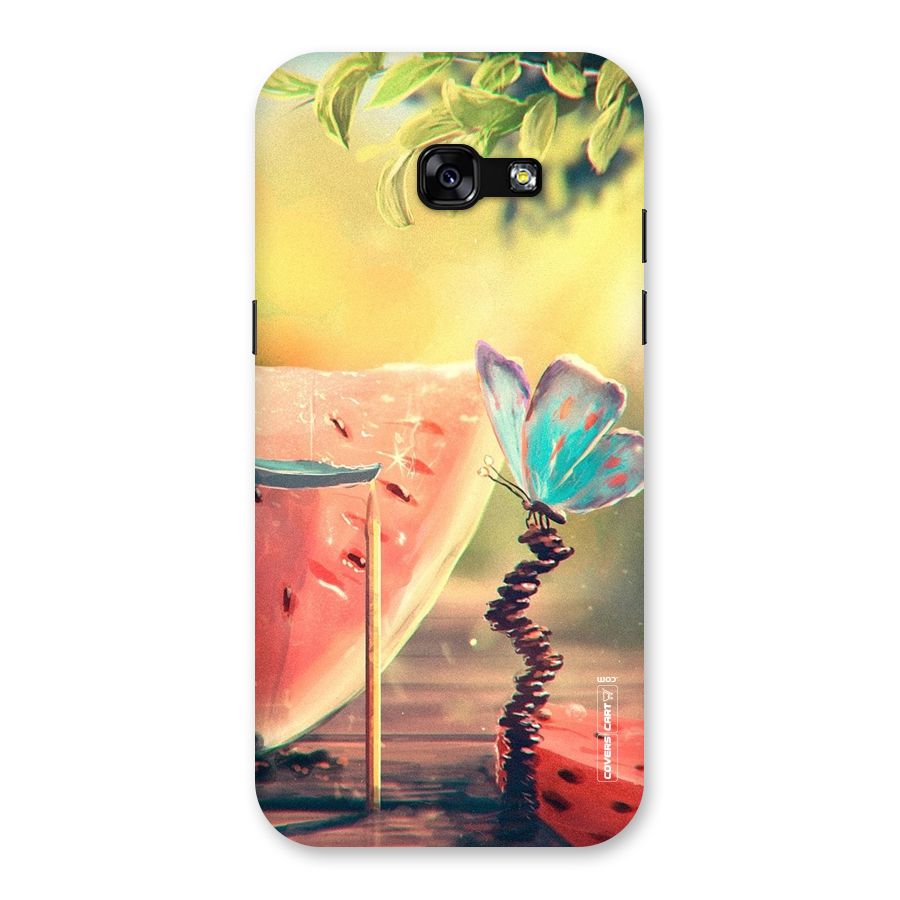 Watermelon Butterfly Back Case for Galaxy A5 2017