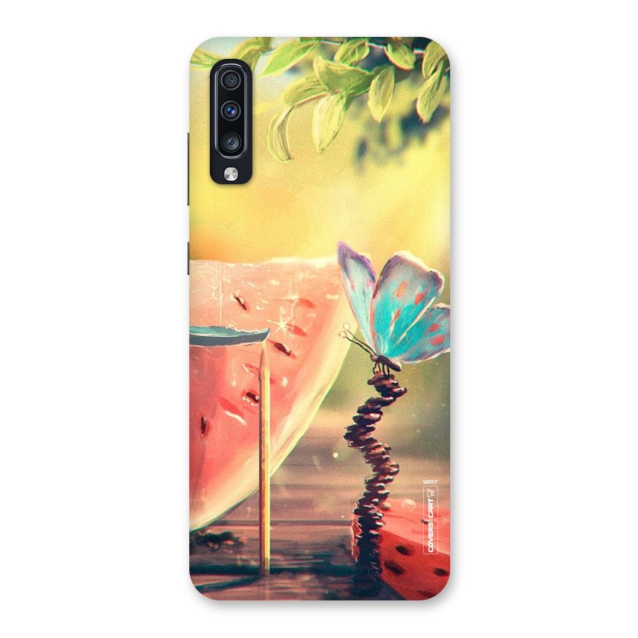 Watermelon Butterfly Back Case for Galaxy A70