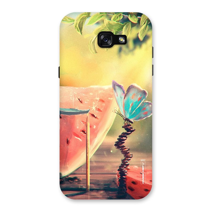 Watermelon Butterfly Back Case for Galaxy A7 (2017)