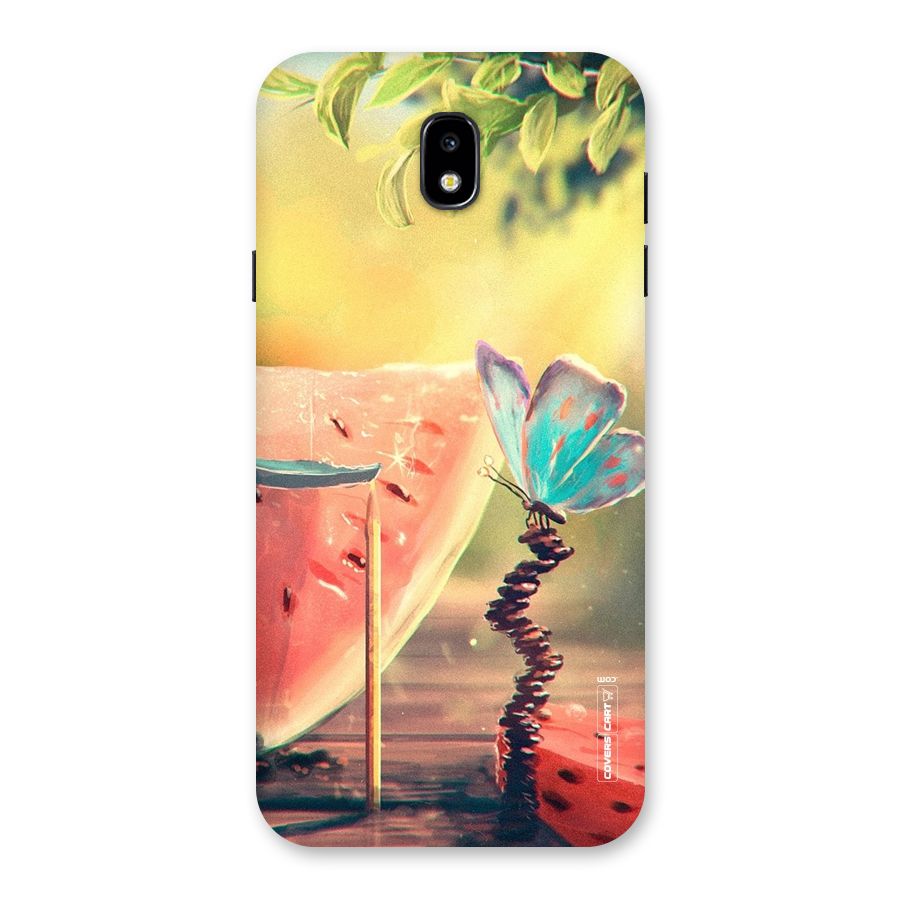Watermelon Butterfly Back Case for Galaxy J7 Pro