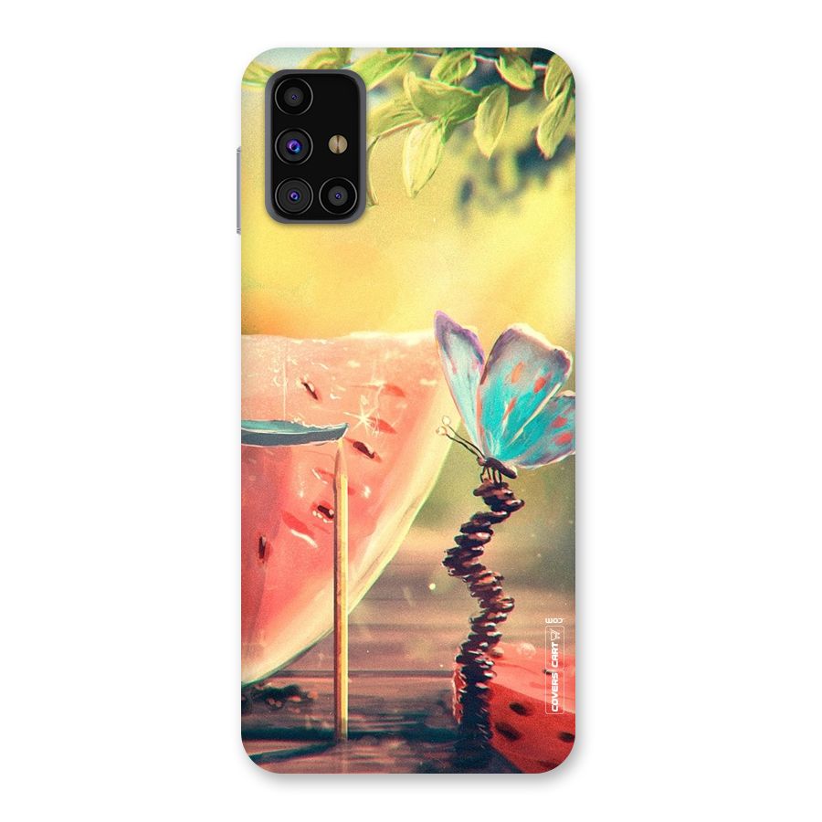 Watermelon Butterfly Back Case for Galaxy M31s