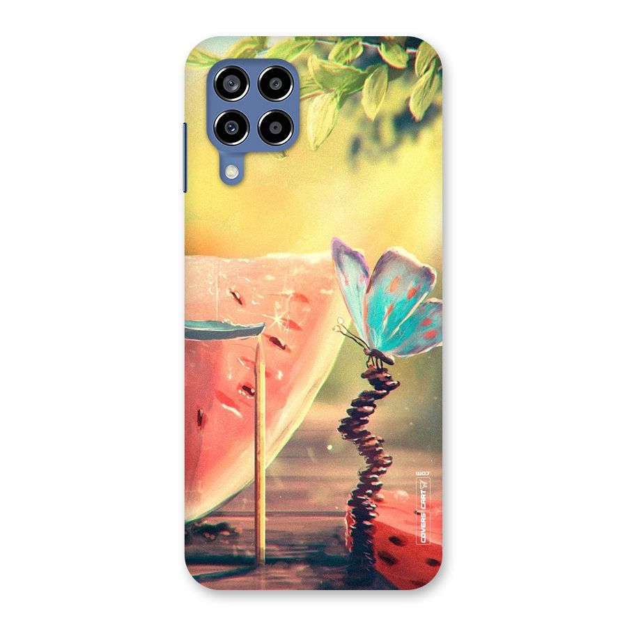 Watermelon Butterfly Back Case for Galaxy M53 5G