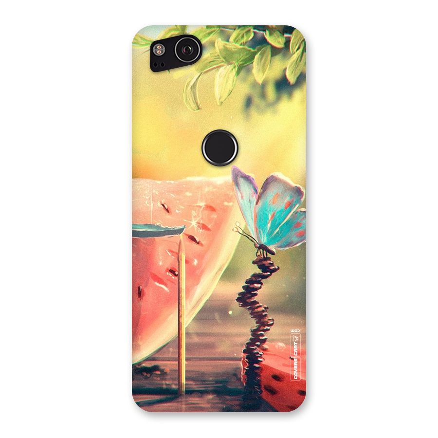 Watermelon Butterfly Back Case for Google Pixel 2