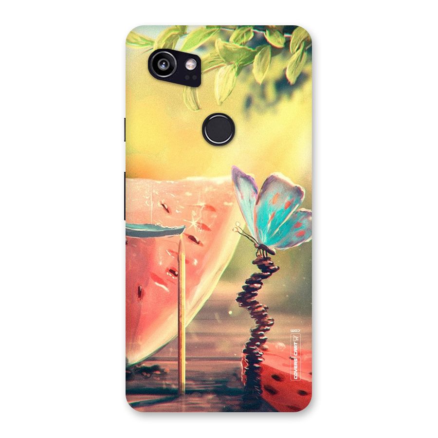 Watermelon Butterfly Back Case for Google Pixel 2 XL