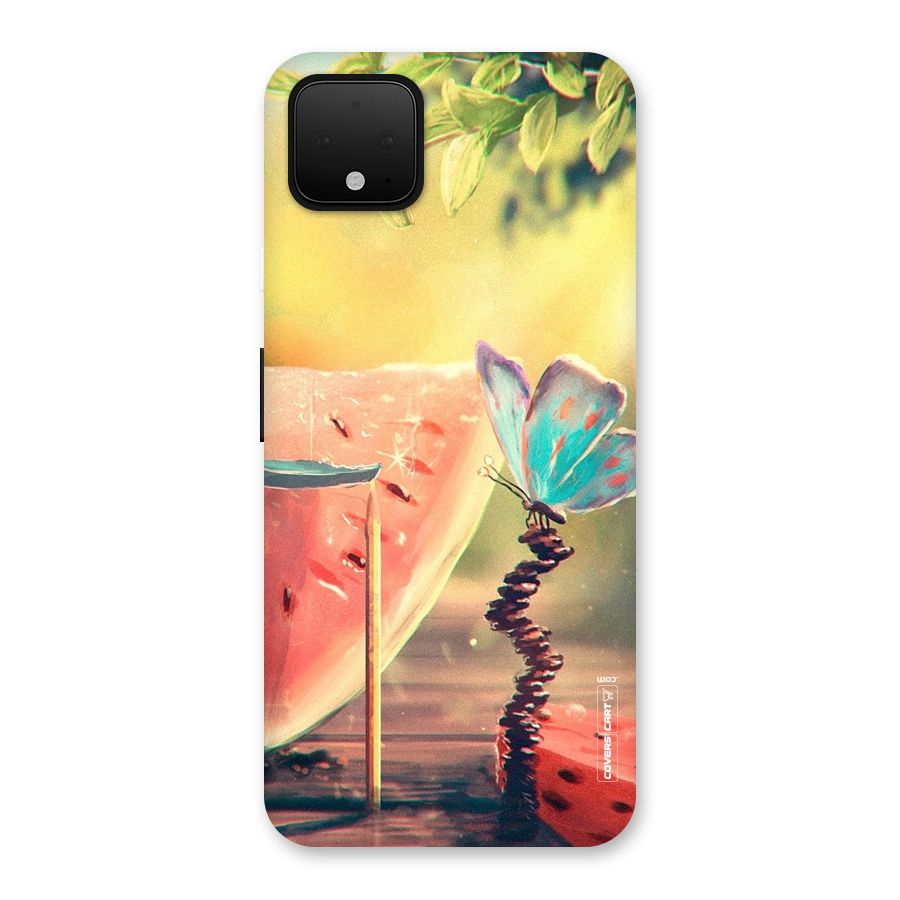 Watermelon Butterfly Back Case for Google Pixel 4 XL