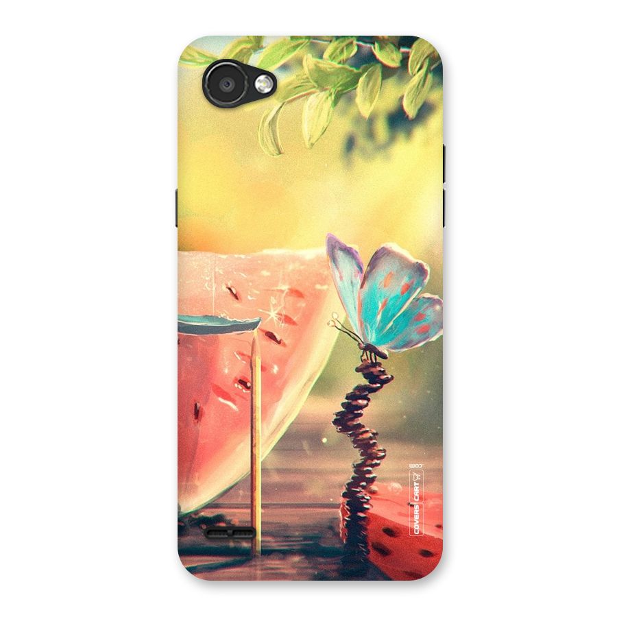 Watermelon Butterfly Back Case for LG Q6
