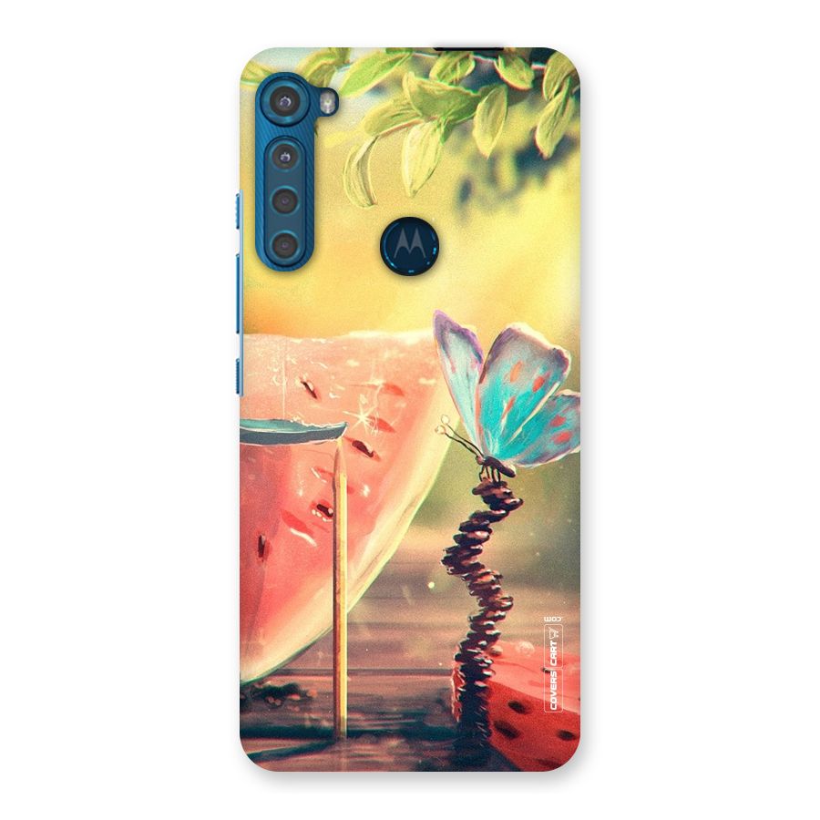 Watermelon Butterfly Back Case for Motorola One Fusion Plus