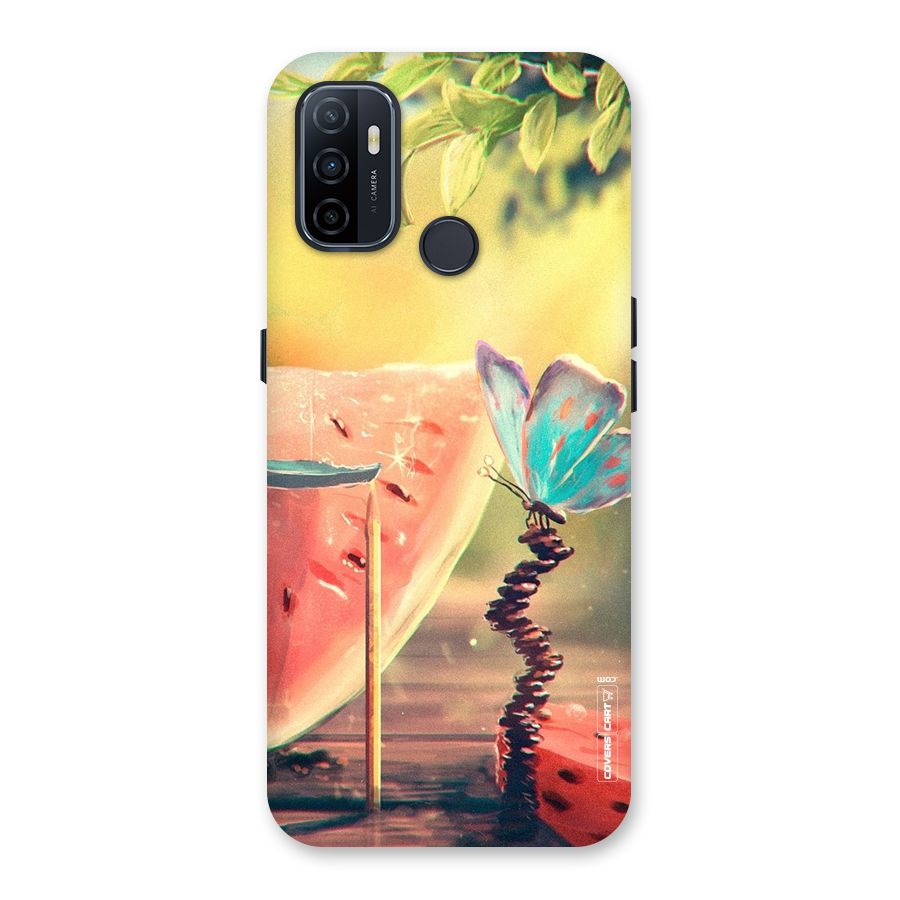 Watermelon Butterfly Back Case for Oppo A32