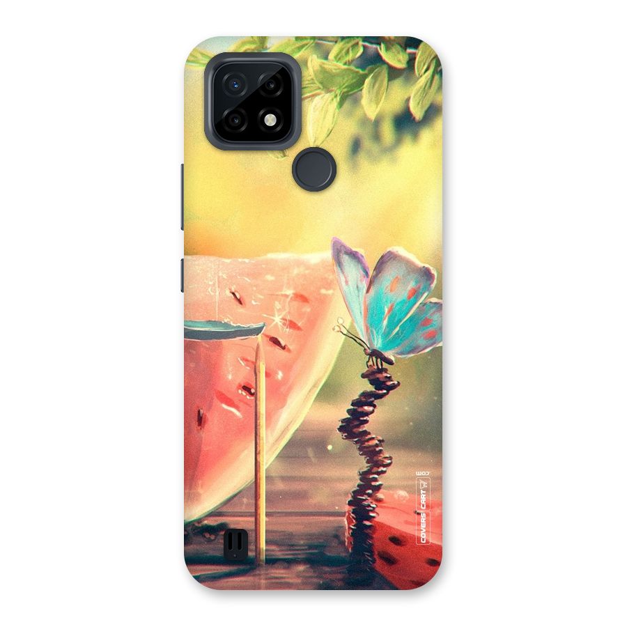 Watermelon Butterfly Back Case for Realme C21