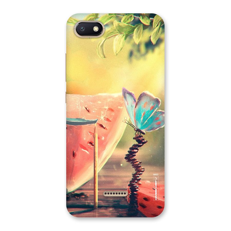 Watermelon Butterfly Back Case for Redmi 6A