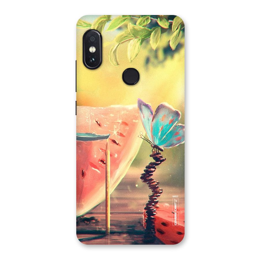 Watermelon Butterfly Back Case for Redmi Note 5 Pro