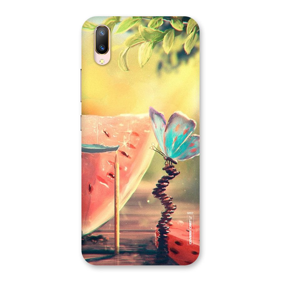 Watermelon Butterfly Back Case for Vivo V11 Pro