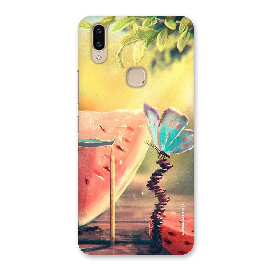Watermelon Butterfly Back Case for Vivo V9 Youth
