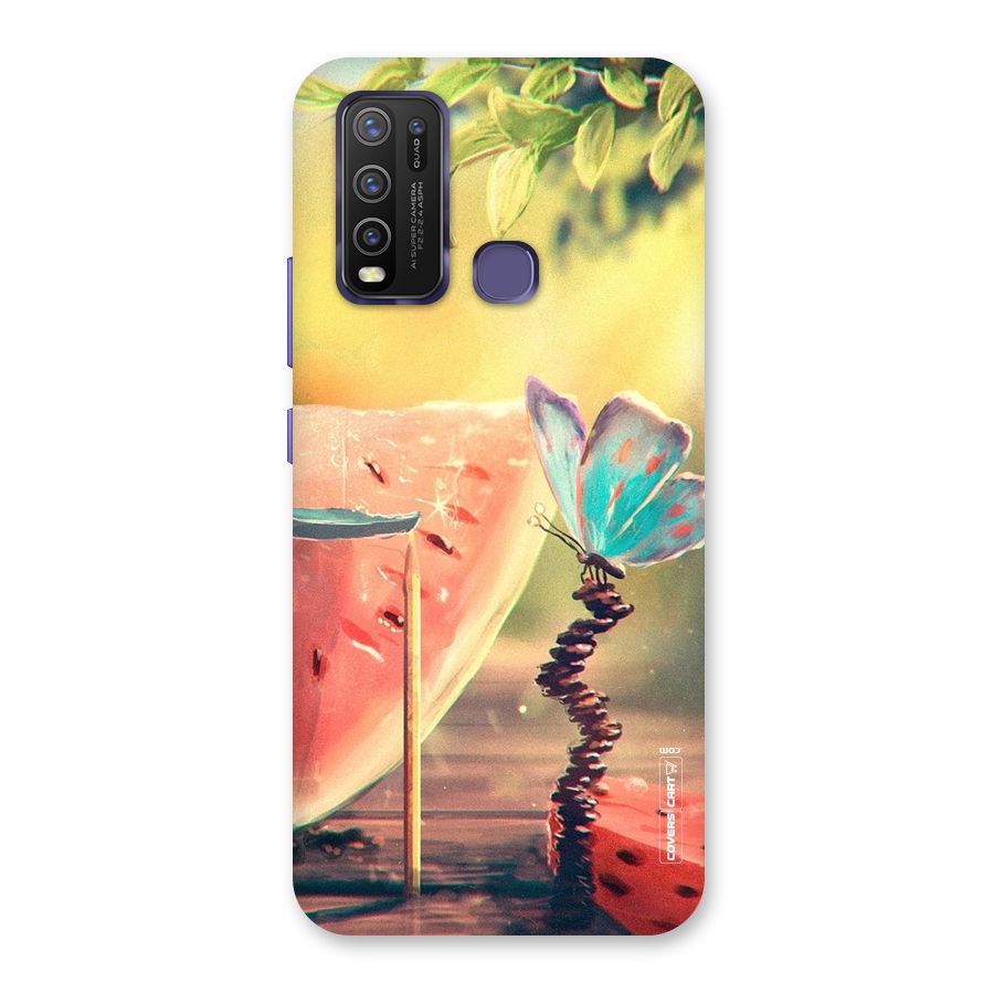 Watermelon Butterfly Back Case for Vivo Y30