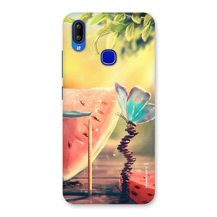 Watermelon Butterfly Back Case for Vivo Y91