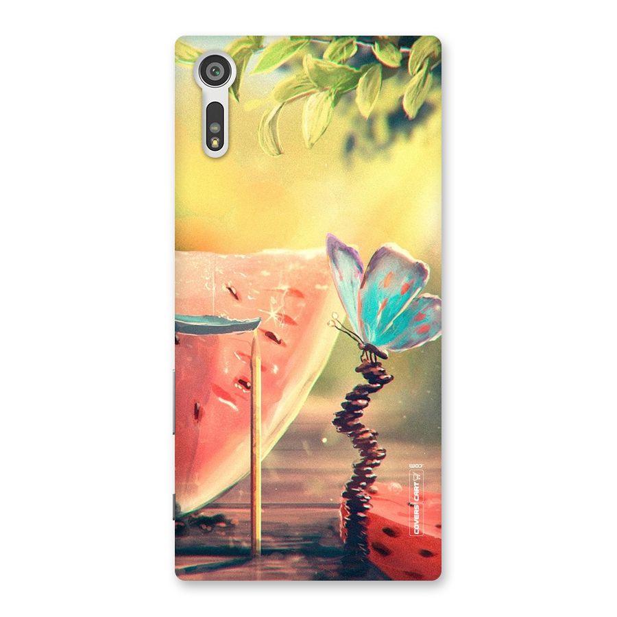 Watermelon Butterfly Back Case for Xperia XZ